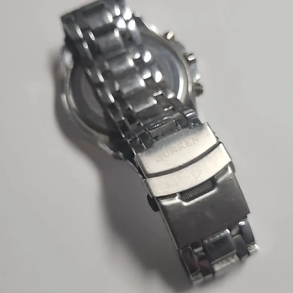 Curren Mens Watch Stainless Steel Band Water Resistant Sport *FOR PARTS ONLY*